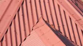 Drainage valleys on onduline roof, south africa